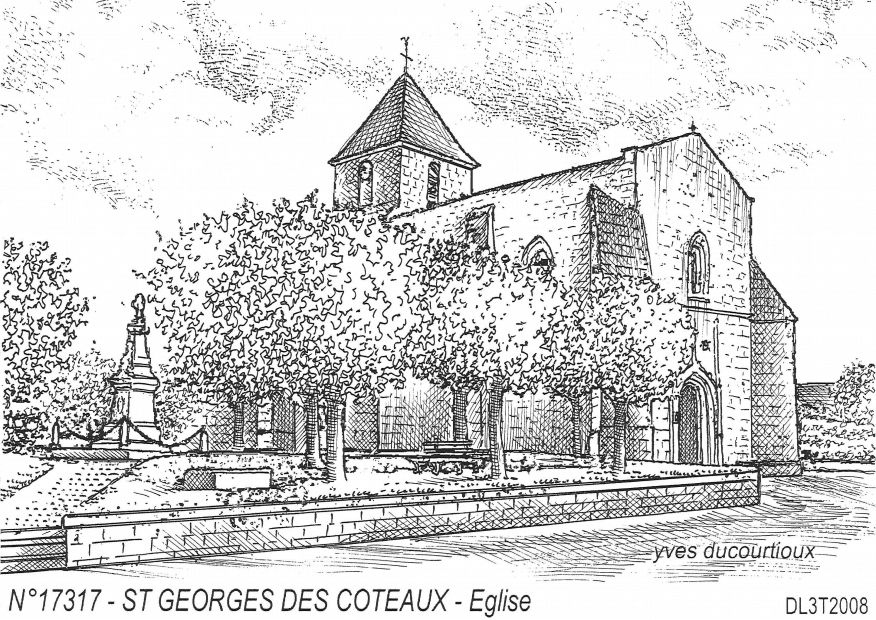 N 17317 - ST GEORGES DES COTEAUX - glise